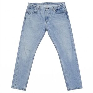 Levis 512 Slim Taper Mens Jeans 36x30 Light Wash Blue Denim 28833-0155